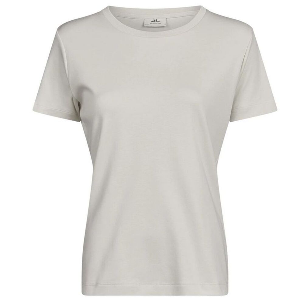 Tee Jays Womens/Ladies Pima Cotton T-Shirt / Cement